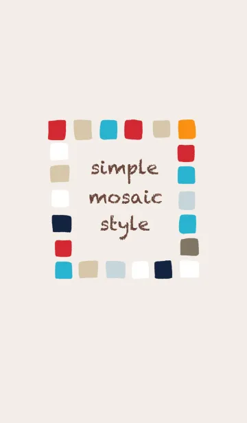 [LINE着せ替え] simple-mosaic-styleの画像1