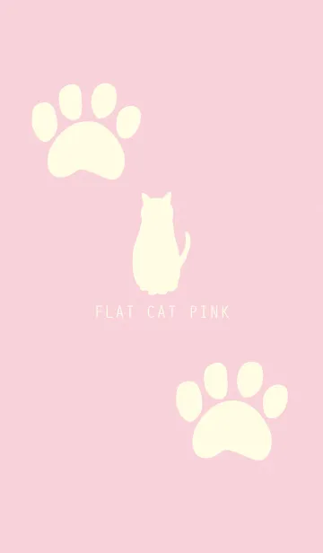 [LINE着せ替え] Flat Cat Pinkの画像1