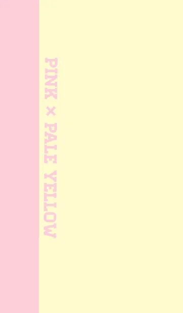 [LINE着せ替え] Pink × Pale Yellowの画像1