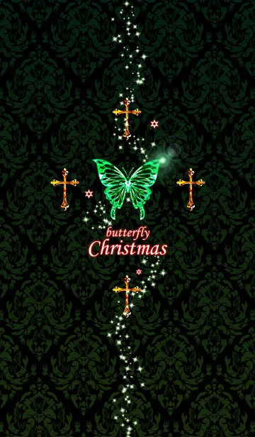 [LINE着せ替え] butterfly christmasの画像1