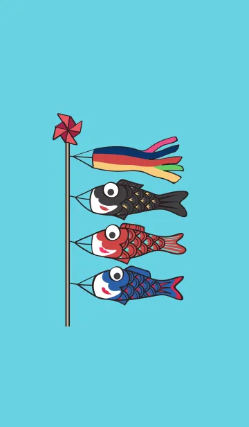 [LINE着せ替え] 鯉のぼり(KOINOBORI)の画像1