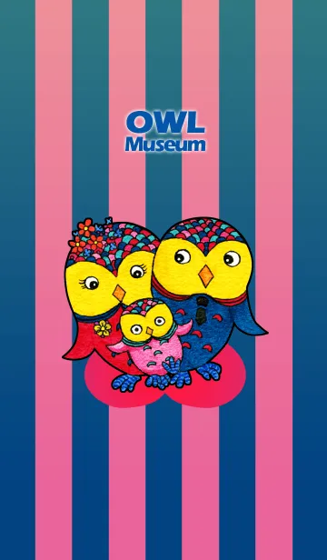 [LINE着せ替え] OWL Museum 20 - Family Owlの画像1