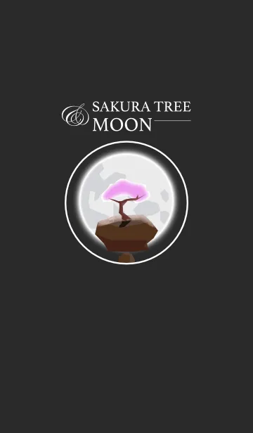 [LINE着せ替え] 桜と月の画像1