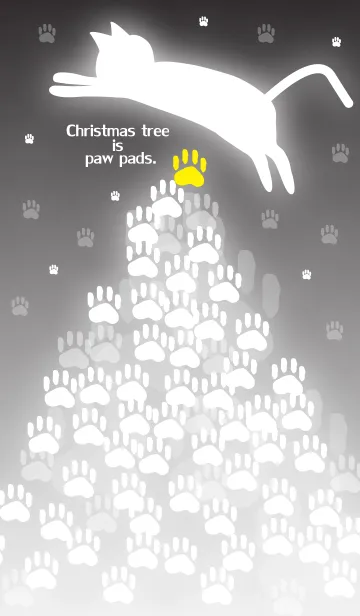 [LINE着せ替え] Christmas tree is paw pads.の画像1