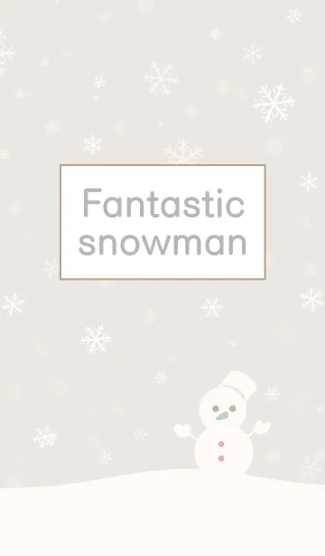 [LINE着せ替え] Fantastic snowmanの画像1