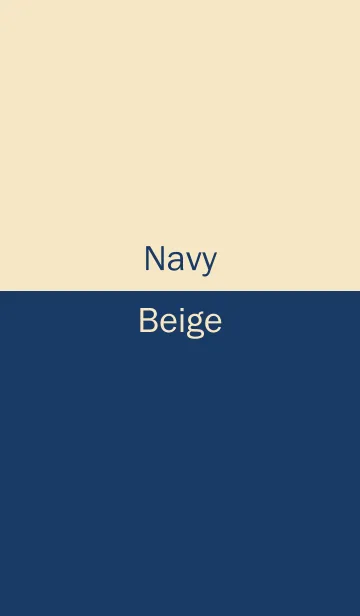 [LINE着せ替え] Navy ＆ Beige Simple designの画像1