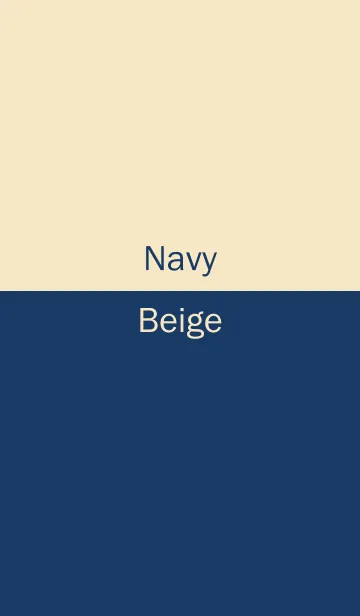 Navy ＆ Beige Simple designの着せ替えメイン画像
