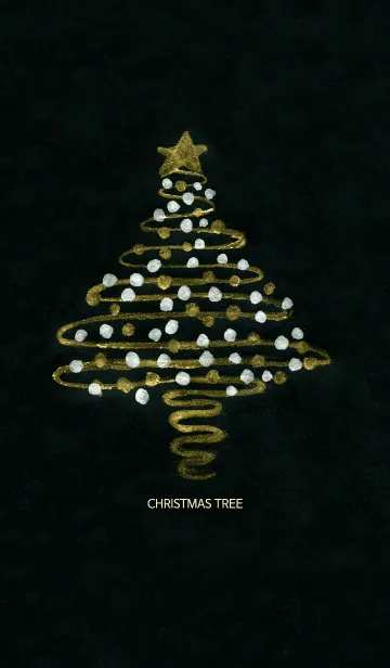 [LINE着せ替え] gold christmas treeの画像1