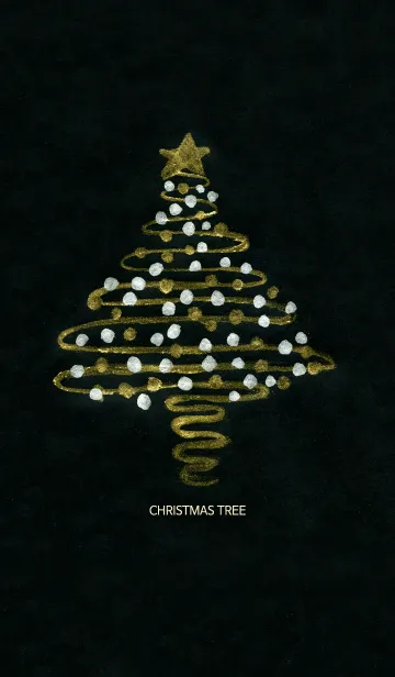gold christmas treeの着せ替えメイン画像