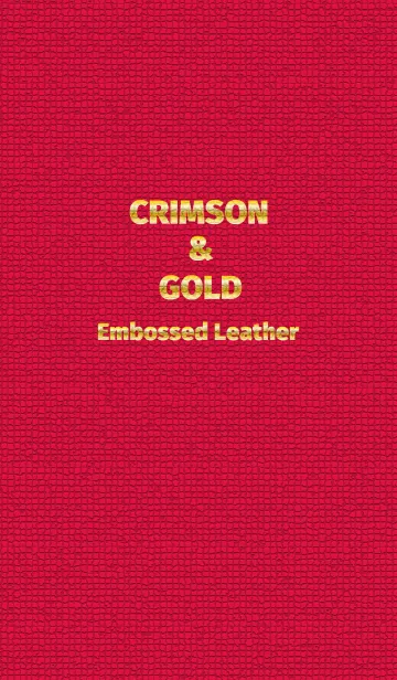 [LINE着せ替え] CRIMSON ＆ GOLD Embossed Leatherの画像1
