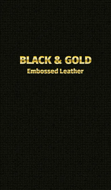 [LINE着せ替え] BLACK ＆ GOLD Embossed Leatherの画像1