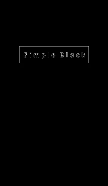 [LINE着せ替え] Simple Blackの画像1
