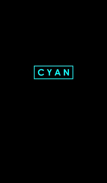[LINE着せ替え] Cyan in Blackの画像1
