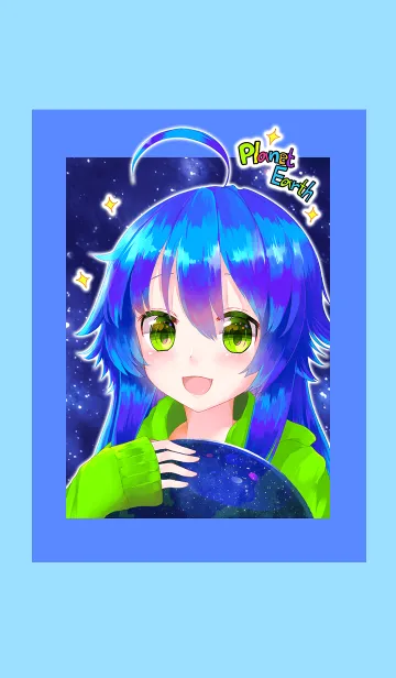 [LINE着せ替え] 地球ちゃん！！の画像1