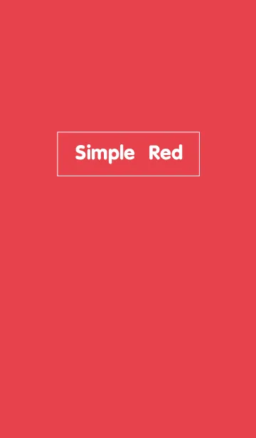 [LINE着せ替え] Red Simpleの画像1