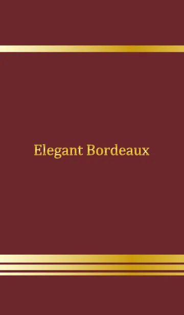 [LINE着せ替え] Elegant Bordeauxの画像1