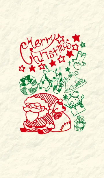 [LINE着せ替え] クリスマスイラストきせかえの画像1