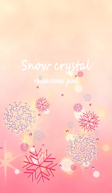 Snow crystal ラインストーンピンクの着せ替えメイン画像