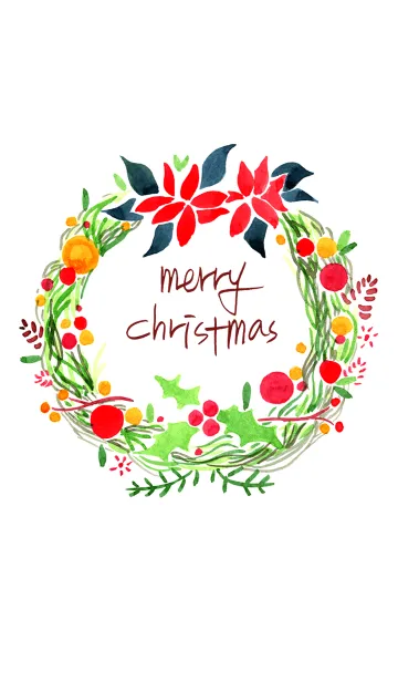 [LINE着せ替え] christmas wreath_02の画像1