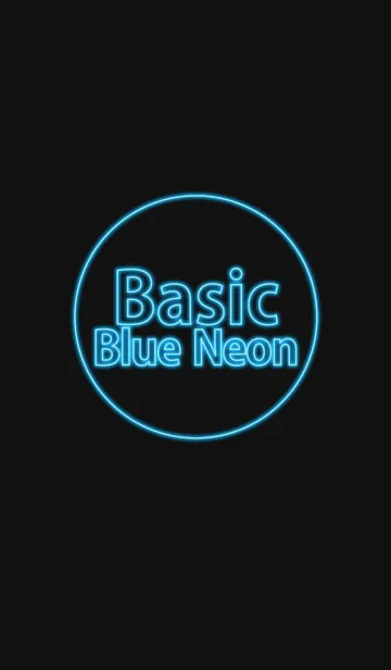 [LINE着せ替え] Basic Blue Neonの画像1