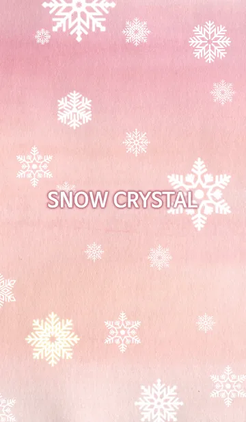 [LINE着せ替え] pink snow crystal_03の画像1