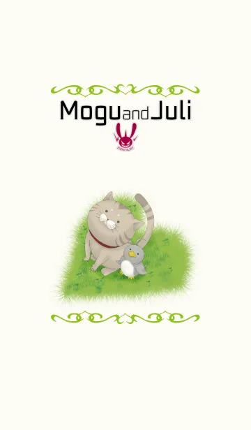 [LINE着せ替え] もぐにゃんとジュリアーノさんの画像1