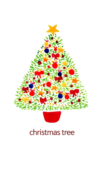 [LINE着せ替え] christmas tree_02の画像1