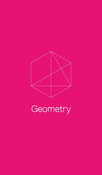 [LINE着せ替え] 幾何学 - ピンクの画像1