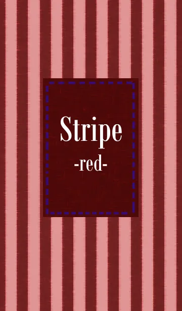Stripe -red-のLINE着せ替え
