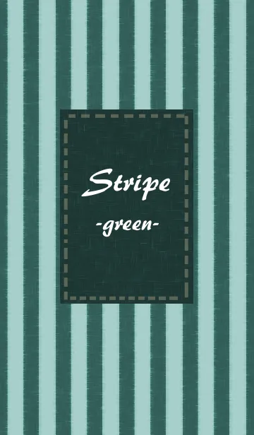[LINE着せ替え] Stripe -green-の画像1