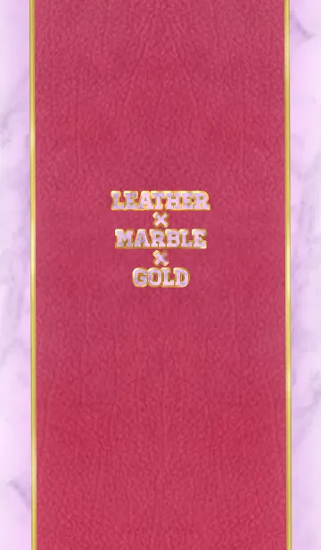 [LINE着せ替え] leather ＆ marble ＆ goldの画像1