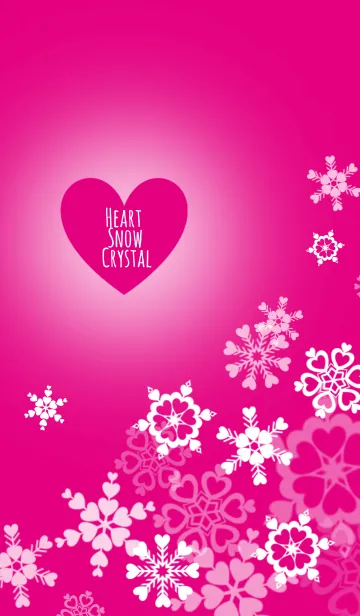 [LINE着せ替え] ♥Heart Snow Crystal♥の画像1