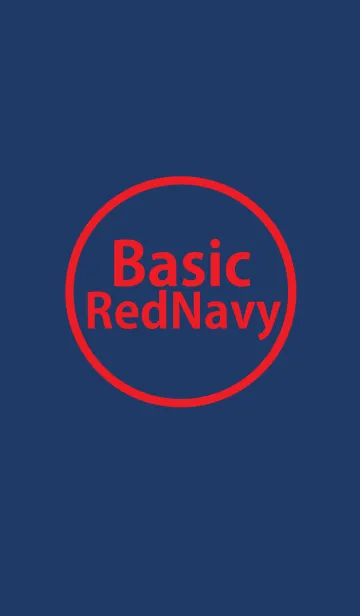 [LINE着せ替え] Basic Red Navyの画像1