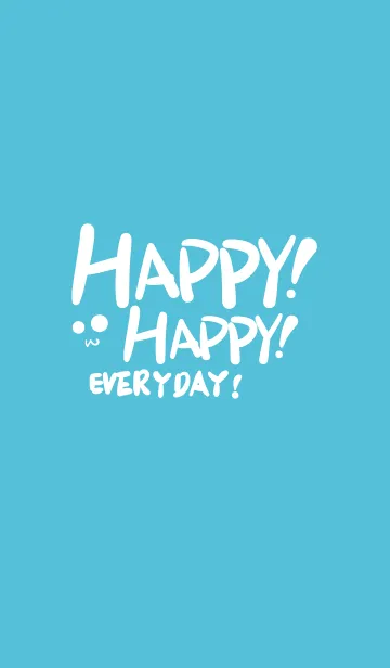 [LINE着せ替え] Happy Happy every day ！！！ (blue)の画像1