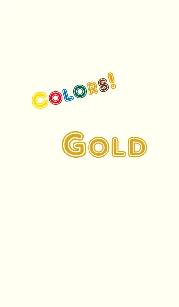 [LINE着せ替え] Colors！ Goldの画像1