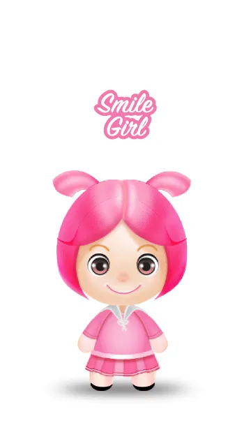 smile girl cuteの着せ替えメイン画像