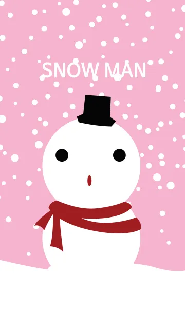 [LINE着せ替え] pink snow man_04の画像1