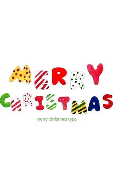 [LINE着せ替え] christmas typeの画像1