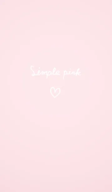 [LINE着せ替え] simple pink and heart.の画像1