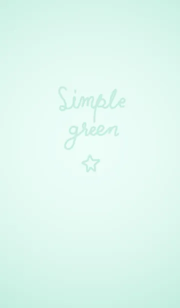 [LINE着せ替え] simple green and star.の画像1