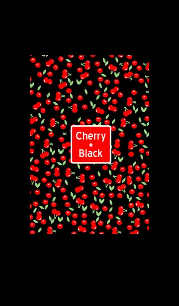 [LINE着せ替え] Cherry + Blackの画像1