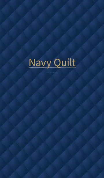 [LINE着せ替え] Navy Quiltの画像1