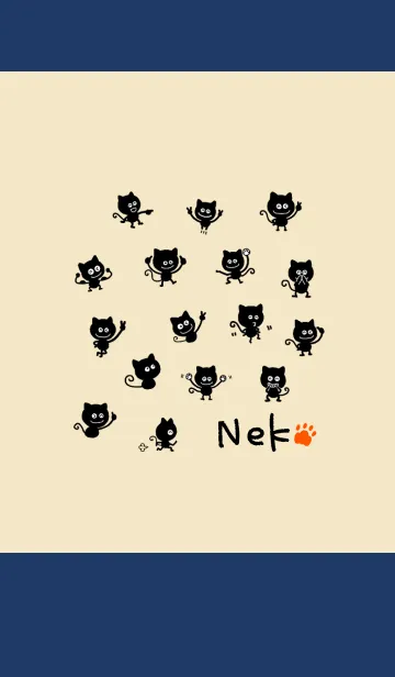 黒猫 くろねこ1の着せ替えメイン画像