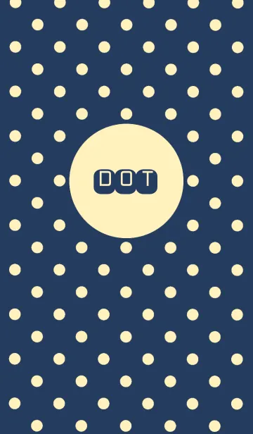 [LINE着せ替え] DOT BEIGE＆NAVYの画像1