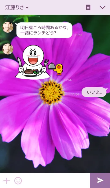 [LINE着せ替え] ahns photo_02_flowerの画像3