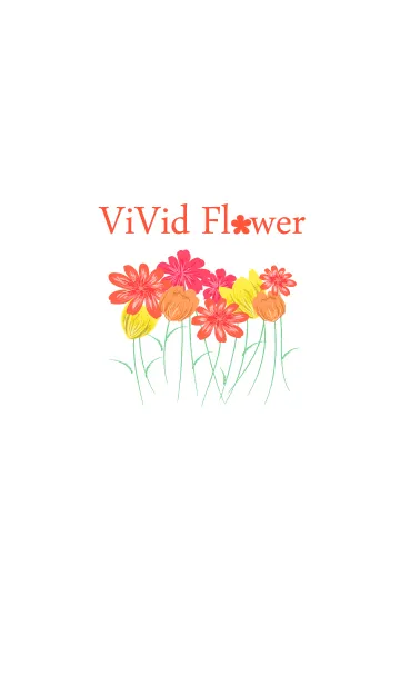 [LINE着せ替え] Vivid Flowerの画像1