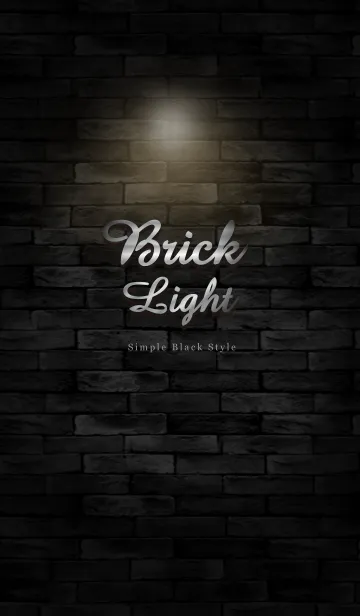 [LINE着せ替え] 黒い高級なレンガ〜BRICK LIGHT〜の画像1