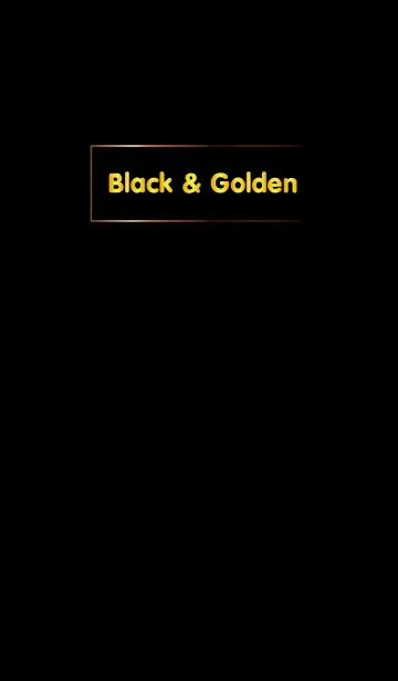 [LINE着せ替え] Black ＆ Goldenの画像1