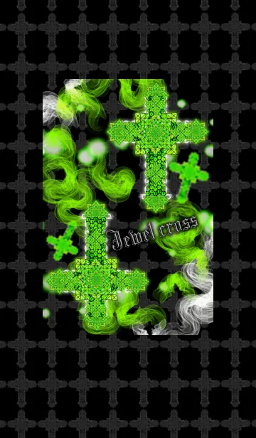[LINE着せ替え] Jewel cross -Green-の画像1