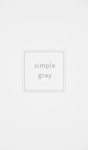 [LINE着せ替え] シンプル -グレー＆ホワイト-の画像1